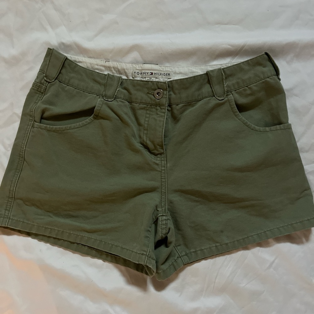Tommy Hilfiger Green Cargo Shorts